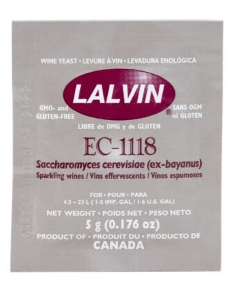 EC 1118 Wine Yeast Packet
