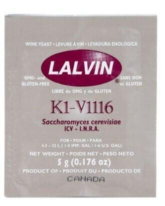 K1 V1116 Wine Yeast Packet