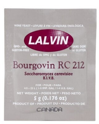 RC 212 Wine Yeast Packet