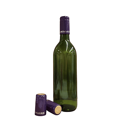 Purple Silver Grape Bottle Wraps