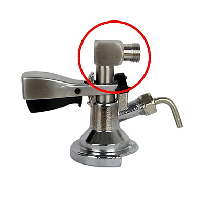 Low Profile Elbow Bend for Keg Couplers