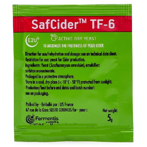 SafCider™ TF-6 Dry Yeast
