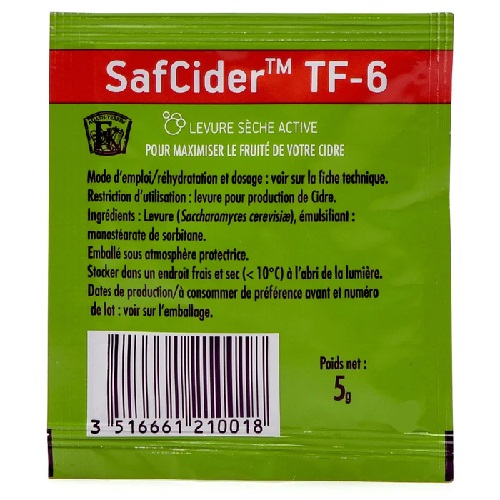 SafCider™ TF-6 Dry Yeast SafCider™ TF-6 Dry Yeast